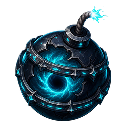 Arte de Bomba do Abismo Distante